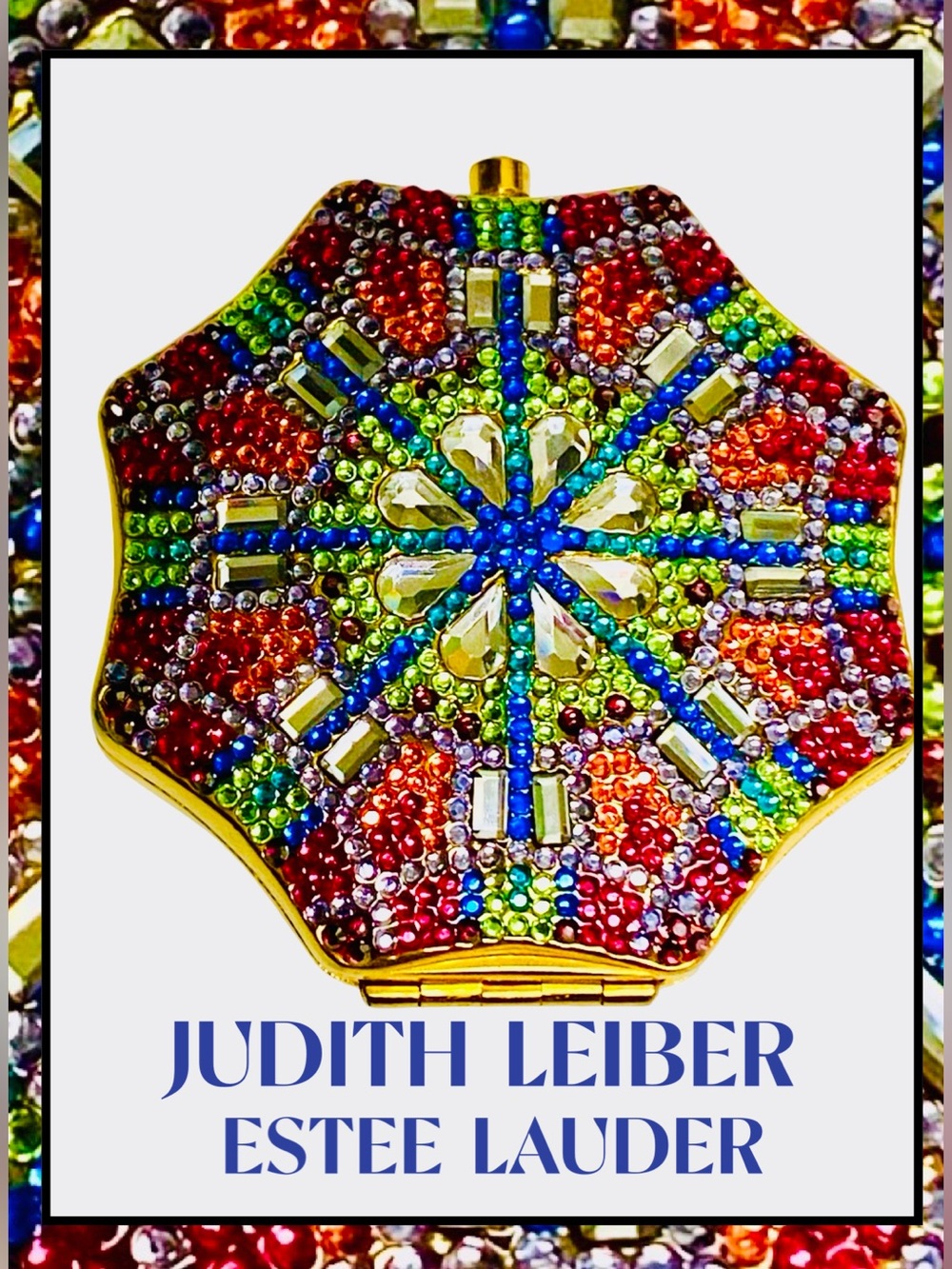JUDITH LEIBER / ESTEE LAUDER “Radiant Dreams” Swarovski Crystals Compact